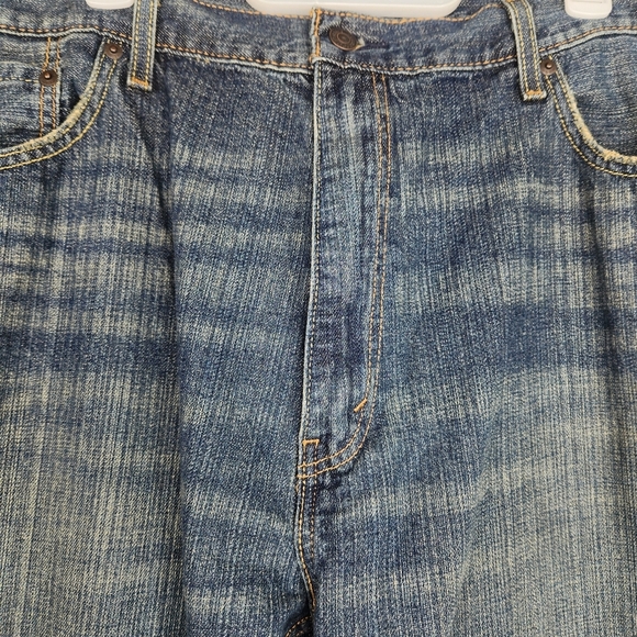Levi's Relaxed Straight Fit Men's Big & Tall Jeans Size 44x34 Non Stretch - Picture 6 of 8